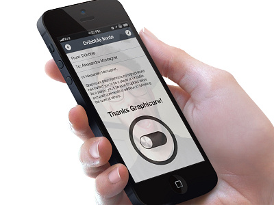 Thanks Graphicure! debut debut shot interface ios mail thnx ui
