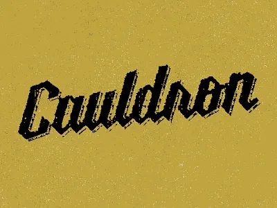 Cauldron 2bit black cauldron gold technique texture weird