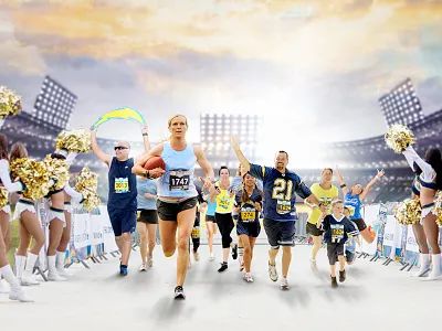 Run It chargers compositing cr football marathon nfl photoshop retouching run san diego chargers zach travis zack travis