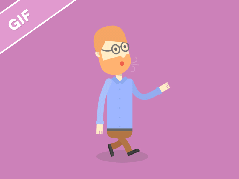 Character Animation [GIF] animation character curves flat gif illustration