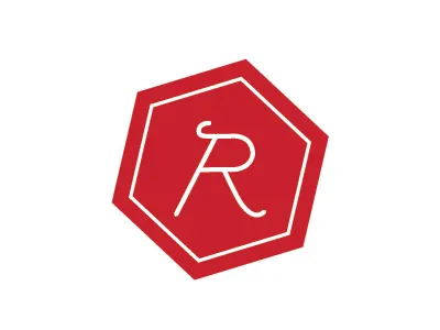 Logo idea version 2 idea letter logo red white