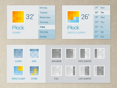 Weather widget-app dribbble poland pixels poland weather weather app widget