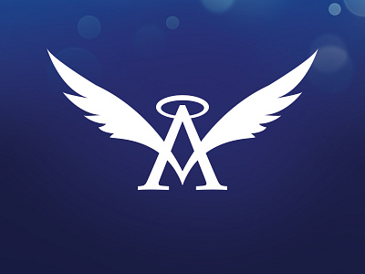 Angel's Night Logo angel branding identity logo mark sign wings