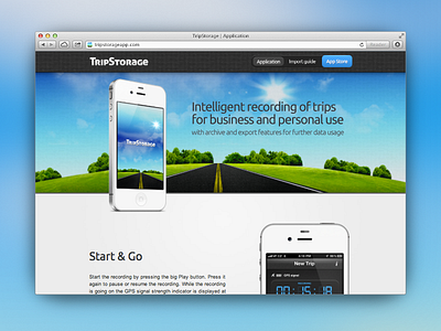 TripStorage's website app ios storage trip tripstorage web