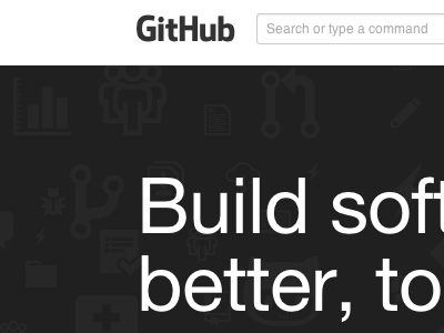 Updated GitHub homepage github gray helvetica neue homepage icons white