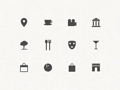 Tripnotes Icons icons ios location pixycle tripnotes