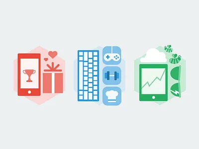 Demographic Collage apps gift keyboard kiip love reward rgb technology