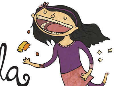 90 Teeth eat girl illustration mouth teeth tooth