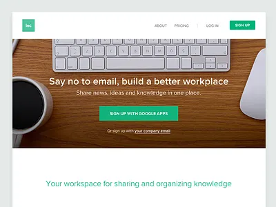 sendtoinc.com website communication email flat inc kippt landing page sendtoinc startup web website