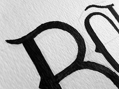 Bounders hand lettering lettering logo pen and ink type typography