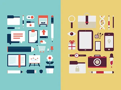 Flateriffics flat flaterrifics icons illustration