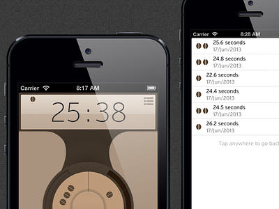 Extract: Coffee Analytics analytics app bitbound coffee coffee snob ios timer