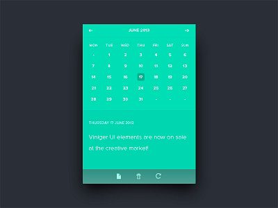 Calender UI calender user interface