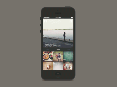 Vignette (gif) app gif interface ios minimus v mobile photo ui vignette