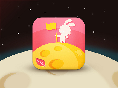 Rabbit On The Moon icon logo moon moonfall rabbit