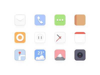 Ios style flat icon ios suskey ui