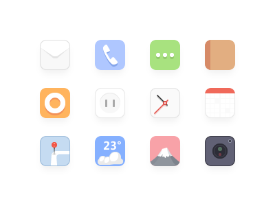 Ios style flat icon ios suskey ui