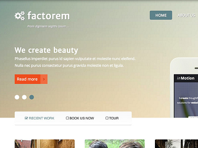 Factorem - Slideshow and slider