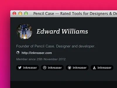 Pencil Case Social Network Links icon link member network pencil case profile simple social