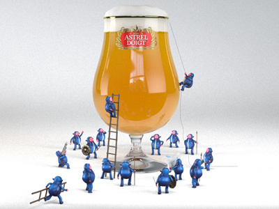 Beer Seige R&D © Finger Industries beer cgi character design finger industries illustration