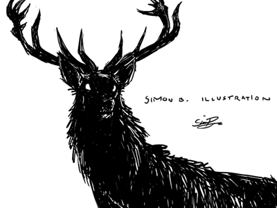 ELK-WOLF-THING art artwork illustration