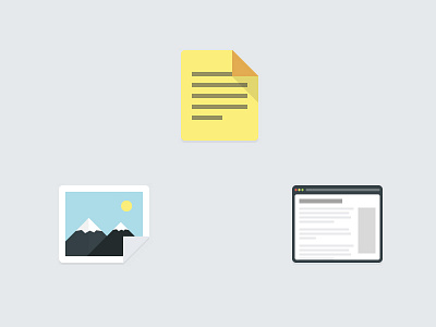 Some Icons browser flat icon image landscape note