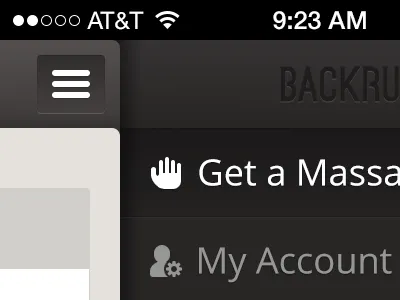 Mobile Menu app clean design icon iphone menu mobile