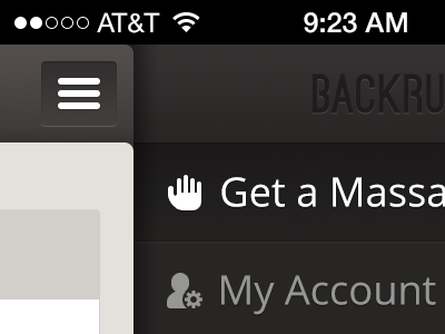 Mobile Menu app clean design icon iphone menu mobile