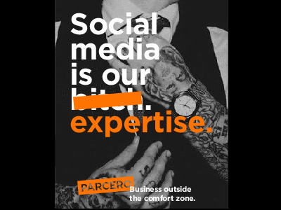 Parcero Poster advertising branding