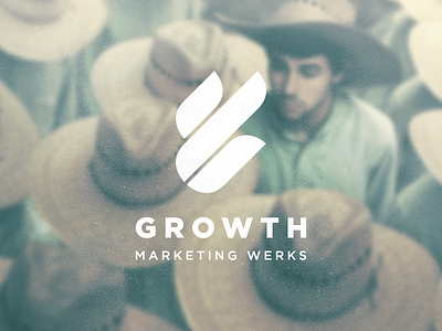 GMW Logo Final gotham growth identity logo mark marketing minimal organic texture vector werks