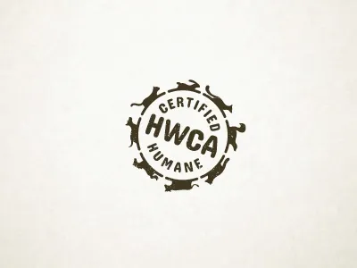 Humane animals circle logo stamp