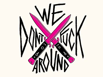 Fu*k Around switchblade