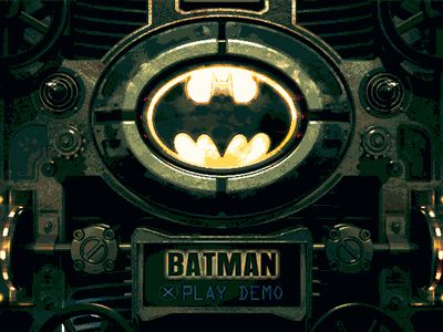 Animated Start Screen 3d animated batman comic gif lighting render