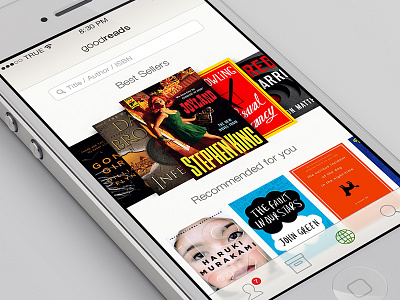 Goodreads Home book books discover goodreads home ios 7 ios7 read