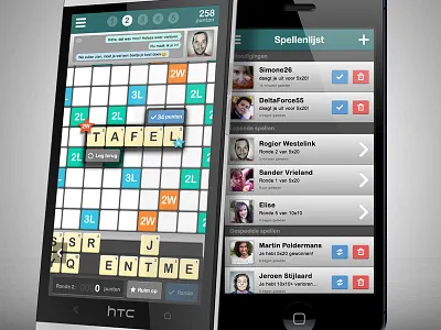 Word game UI android game ios mobile ui ux