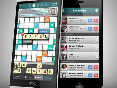 Word game UI android game ios mobile ui ux