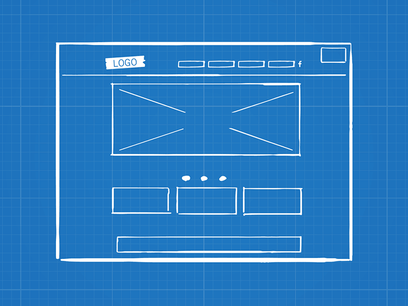 Adaptive Wireframe [GIF] adaptive after effects animation blueprint gif layout tween wireframe