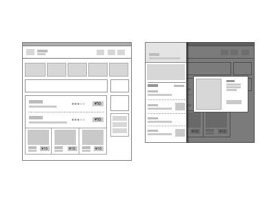 Mini Wireframe prototype wireframe