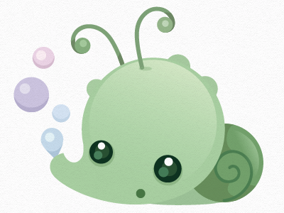 Wubbly Bubbly Snail character
