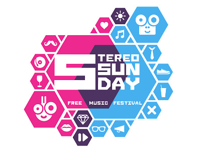 Stereo Sunday - Logo dutch festival map music stereo summer sunday