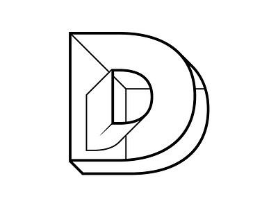 Deception Logo d gotham illusion lettering logo record label