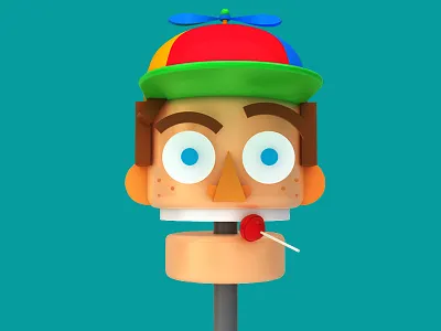 Boy 3d animation boy c4d shapes simple