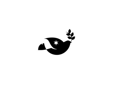 Dove bird dove icon logo mark