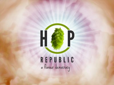 HOP REPUBLIC - A flavour democracy beer cloud god heaven hop illustration photoshop