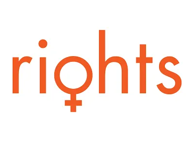 Ri♀hts futura orange rights women womensrights wordplay