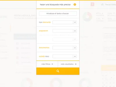 Avanced Search filters interaction search
