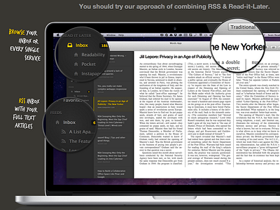 Words RSS Beta dark desktop gui icon light mac osx responsive rss typography ui words