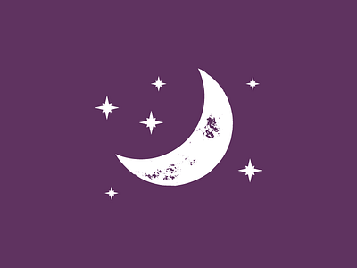 Midnight graphic icon illustrator moon night single colour time