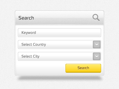 Search Block adobe fireworks block grey search simple yellow