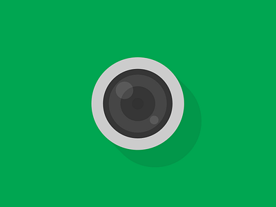 Big Brother camera flat icon